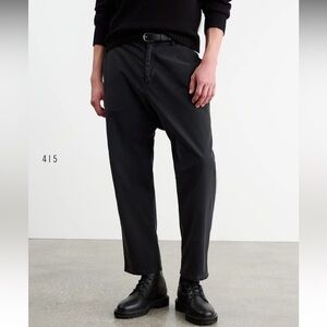 Nili Lotan Black Straight-Leg Chinos